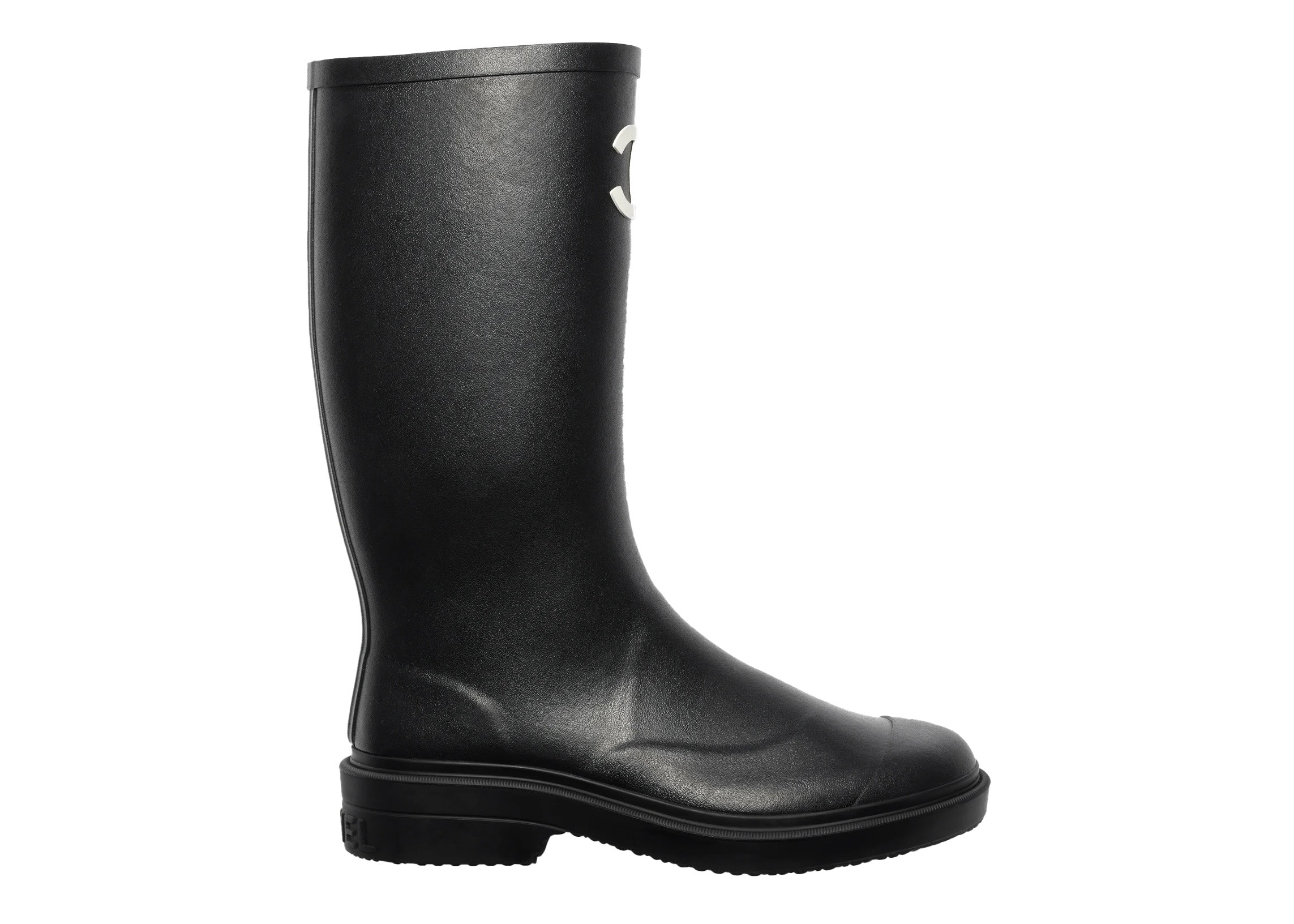 Chanel Black Rain Boots  JNELV